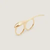 Bague double pour les doigts en métal « Maple Seed » Bague double pour les doigts en métal « Maple Seed »