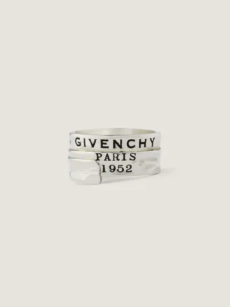 Bague Givenchy Tape en métal et émail