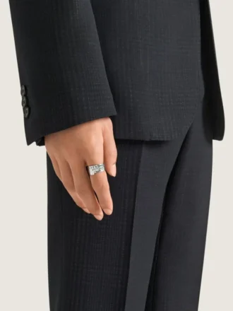 Bague Givenchy Tape en métal et émail