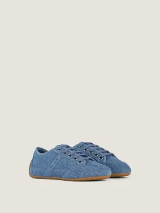 Baskets slim en denim Baskets slim en denim