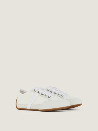 Baskets slim en mesh et daim Baskets slim en mesh et daim