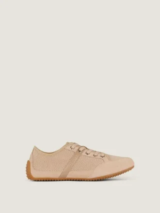 Baskets slim en mesh et daim Baskets slim en mesh et daim