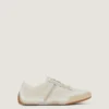 Baskets slim en mesh peint et cuir suédé Baskets slim en mesh peint et cuir suédé