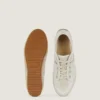 Baskets slim en mesh peint et cuir suédé Baskets slim en mesh peint et cuir suédé