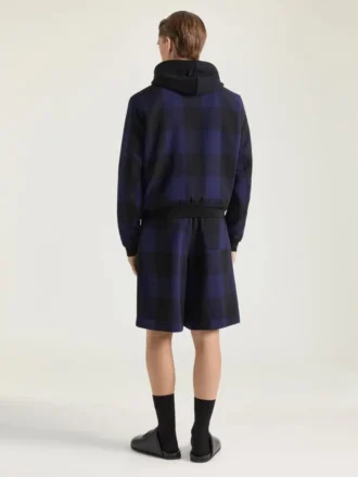 Blouson léger en jacquard à carreaux