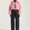 Blouson court effet peau de mouton Blouson court effet peau de mouton