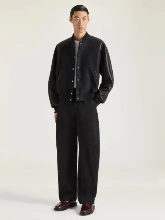 Blouson en mélange de matières avec broderie Givenchy Paris