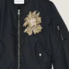 Bomber couture orné de coutures, en nylon