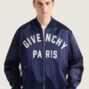 Bomber à coutures couture en satin brodé « Givenchy Paris » Bomber à coutures couture en satin brodé « Givenchy Paris »
