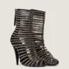 Bottines Cage en cuir avec clous Bottines Cage en cuir avec clous