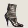 Bottines Cage en cuir avec clous Bottines Cage en cuir avec clous
