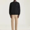 Sweat-shirt en molleton avec motif Givenchy Paris en gros-grain Sweat-shirt en molleton avec motif Givenchy Paris en gros-grain