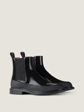 Bottines Chelsea pour homme en cuir brossé