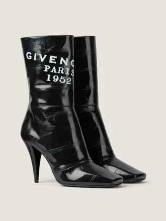Bottines Givenchy Tape à talons carrés en cuir