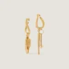 Boucles d&rsquo;oreilles asymétriques Lucky Charms en métal
