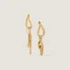 Boucles d&rsquo;oreilles asymétriques Lucky Charms en métal