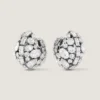 Boucles d’oreilles à clip audacieuses en métal et cristaux Boucles d’oreilles à clip audacieuses en métal et cristaux