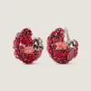 Boucles d’oreilles à clip audacieuses en métal et cristaux Boucles d’oreilles à clip audacieuses en métal et cristaux