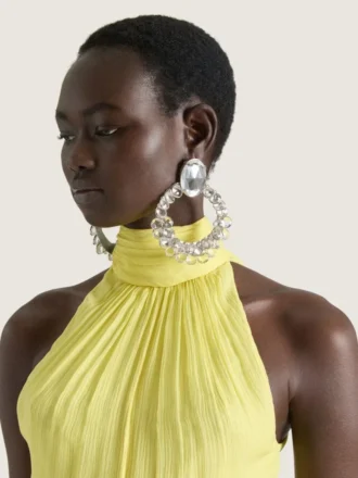 Boucles d&rsquo;oreilles à clip « Broken Chandelier » en métal et cristaux
