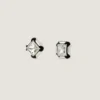 Boucles d’oreilles « Deconstructed Crystals » en métal et cristaux Boucles d’oreilles « Deconstructed Crystals » en métal et cristaux