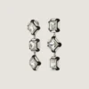 Boucles d’oreilles « Deconstructed Crystals » en métal et cristaux Boucles d’oreilles « Deconstructed Crystals » en métal et cristaux