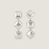 Boucles d’oreilles « Deconstructed Crystals » en métal et cristaux Boucles d’oreilles « Deconstructed Crystals » en métal et cristaux