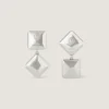 Boucles d’oreilles « Deconstructed Crystals » en métal et cristaux Boucles d’oreilles « Deconstructed Crystals » en métal et cristaux