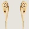 Boucles d&rsquo;oreilles Maple Seed en métal