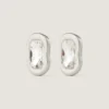 Boucles d’oreilles sculpturales en métal et cristaux Boucles d’oreilles sculpturales en métal et cristaux