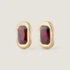 Boucles d’oreilles sculpturales en métal et cristaux Boucles d’oreilles sculpturales en métal et cristaux