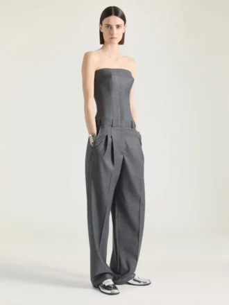 Bustier ajusté tout-en-un en laine