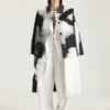 Car coat en coton avec jacquard portrait Car coat en coton avec jacquard portrait