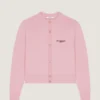 Cardigan court en laine et cachemire