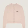 Cardigan court en laine et cachemire