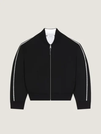Cardigan Couture à coutures apparentes en laine jacquard Givenchy Paris