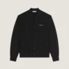 Cardigan Couture à coutures apparentes en molleton brodé « Givenchy Paris »