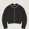Cardigan couture orné de coutures, en laine d’alpaga et de yack Cardigan couture orné de coutures, en laine d’alpaga et de yack