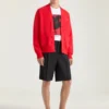 Cardigan en coton avec motif Givenchy Paris en gros-grain Cardigan en coton avec motif Givenchy Paris en gros-grain