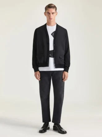 Cardigan en maille de coton avec jacquard Givenchy Paris