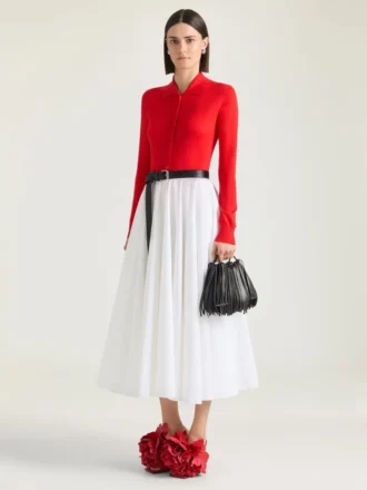 Cardigan polo en maille effet seconde peau
