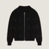 Cardigan zippé en coton brodé « Givenchy Paris » Cardigan zippé en coton brodé « Givenchy Paris »