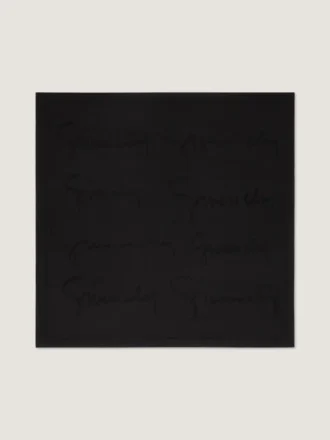 Carré en jacquard de soie avec signature Givenchy