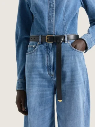 Ceinture Voyou en cuir brillant