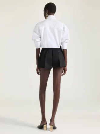 Chemise asymétrique en popeline