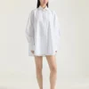 Chemise cocon en popeline avec broderie Givenchy