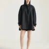 Chemise cocon en popeline avec broderie Givenchy