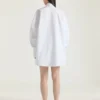 Chemise cocon en popeline avec broderie Givenchy