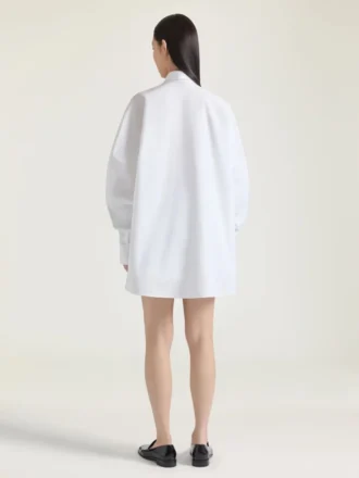 Chemise cocon en popeline avec broderie Givenchy