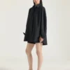 Chemise cocon en popeline avec broderie Givenchy