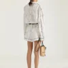 Short en soie à imprimé floral